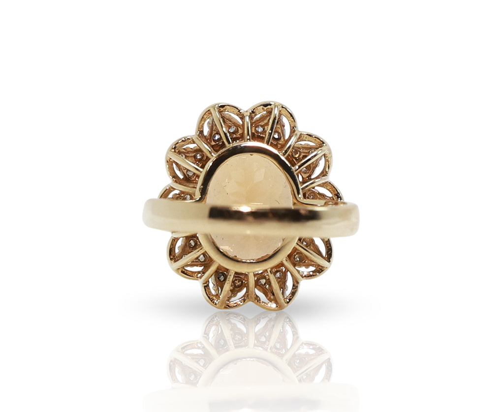 14K Golden Tourmaline Ring