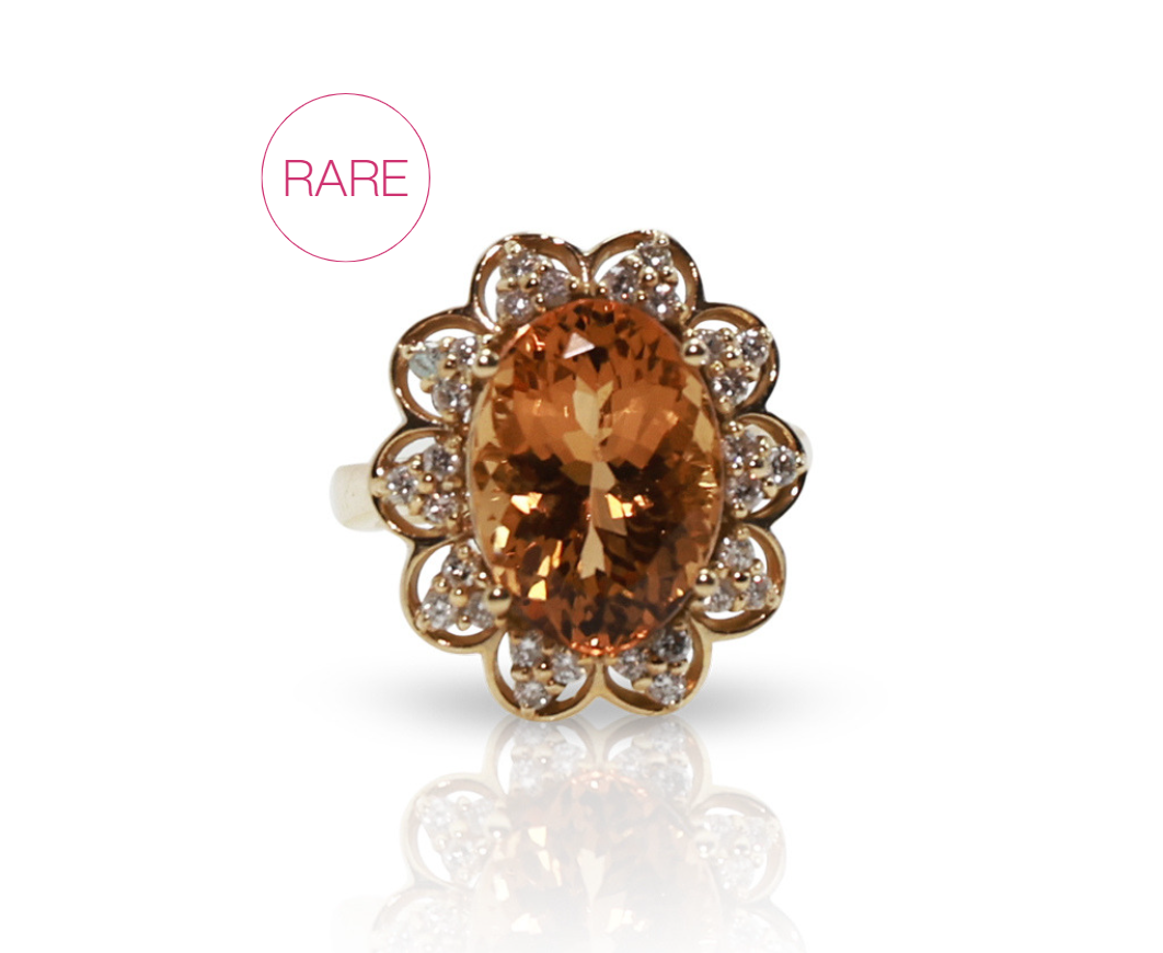 14K Golden Tourmaline Ring