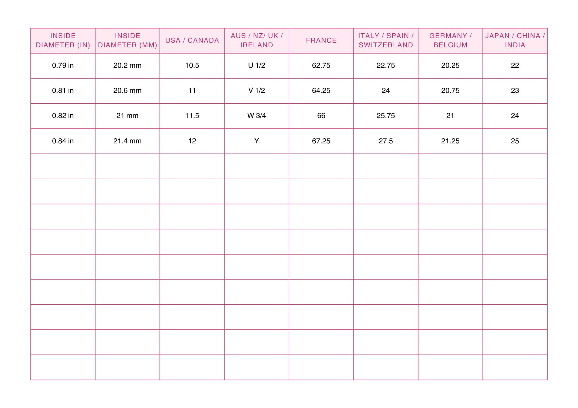 RING SIZING GUIDE | AZNY Jewelry